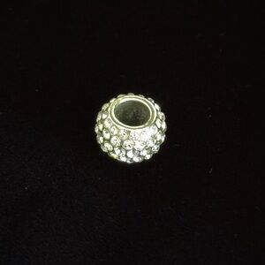 Elegant Brighton Silver Swarovski Crystal Bead Charm